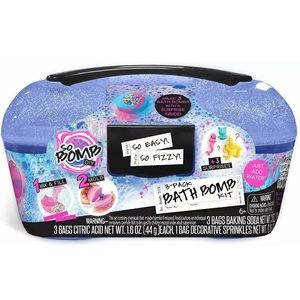 So Bomb DIY Make Fizzy Bath Bombs 3 Pack Kit Caddy